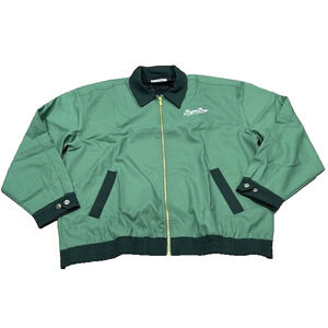 NWT Bogey Boys Mens Zip Up Bomber Jacket Long Sleeve Outdoor Solid Green Size 3X